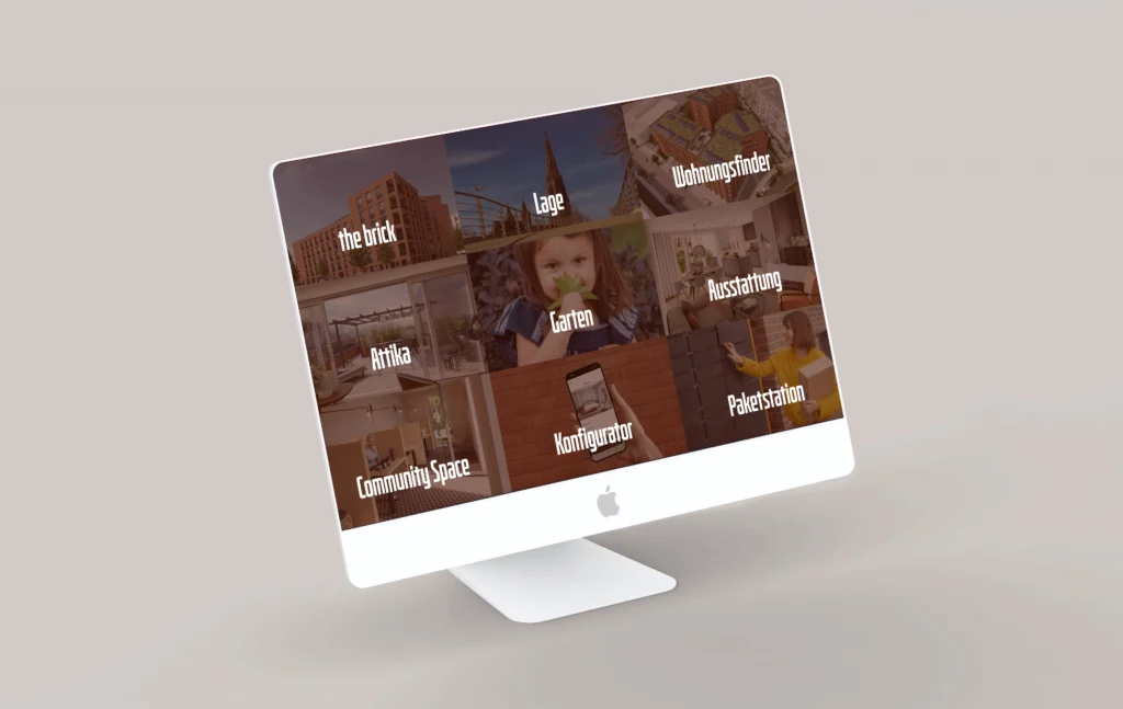 Projekt-Website the brick in Freiburg, ausgezeichnet mit dem German Web Award 2024